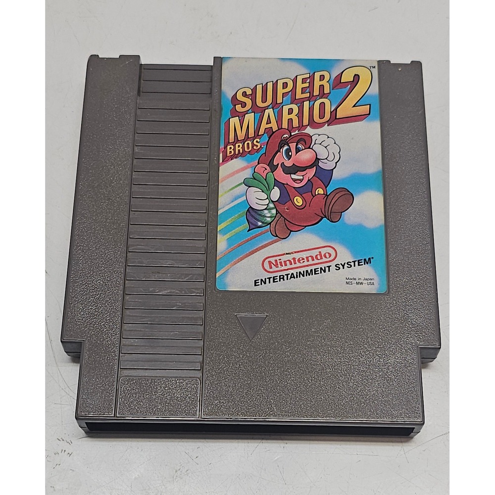 Super Mario Bros 2 Nintendo NES Game Cartridge NES-MW-USA Authentic 1988